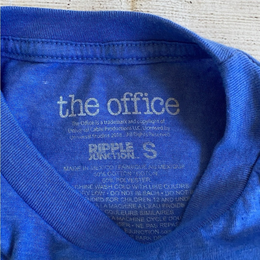 The Office Dunder Mifflin Paper Company Blue T-shirt Unisex - Picture 4 of 5